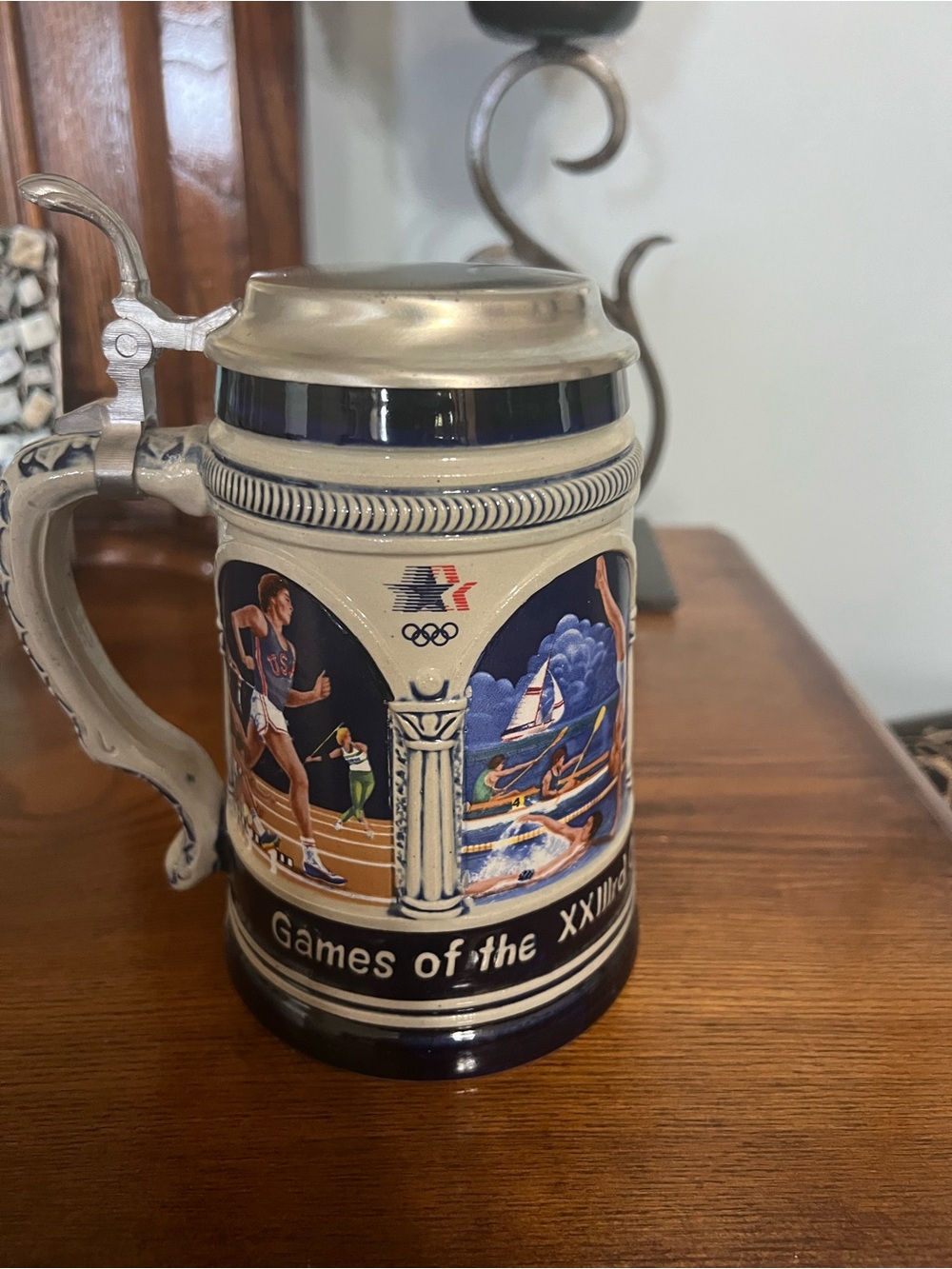 Original Thewalt 1984 Los Angeles Olympics Stein #3096 Limited Edition W.Germany